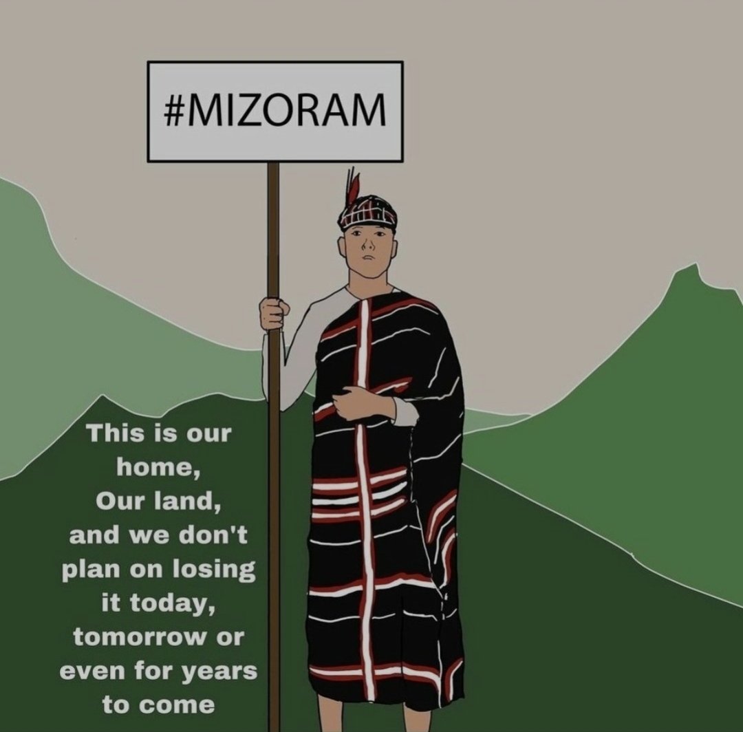 thvdaddy's tweet photo. WE WILL PROTECT OUR LAND NO MATTER WHAT IT TAKES
HIMANTA WILL NERVER GET WHAT HE WANTS 
INSTEAD HE WILL GET WHAT HE DESERVED #supportmizorampolice https://t.co/xIo1N50HXE