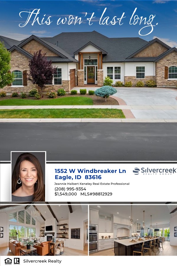 This listing won't last long! Give me a call for a private showing today. 🏡 #eagleidaho #homebuyers #idahohomes #homesforsale #dreamhome #boiseidaho #boisehomes