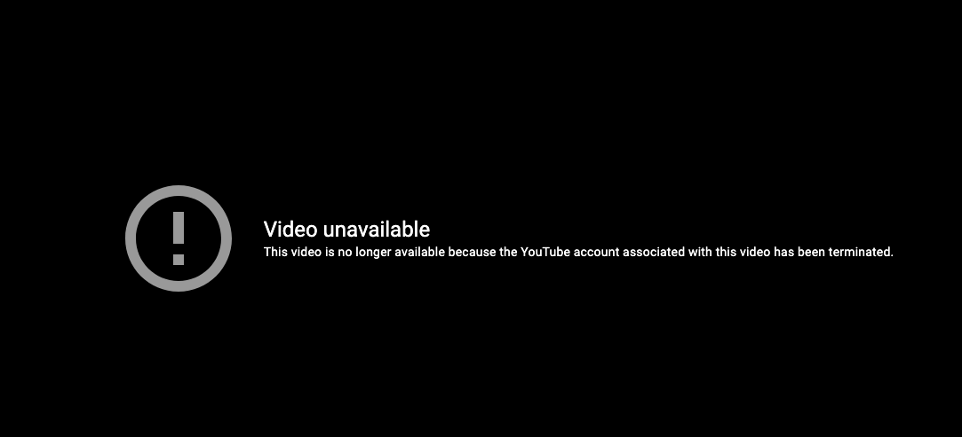 HundredRolex's tweet photo. @Bitboy_Crypto was watching and got a message that your @youtube account has been terminated. https://t.co/T6ndK6iR81