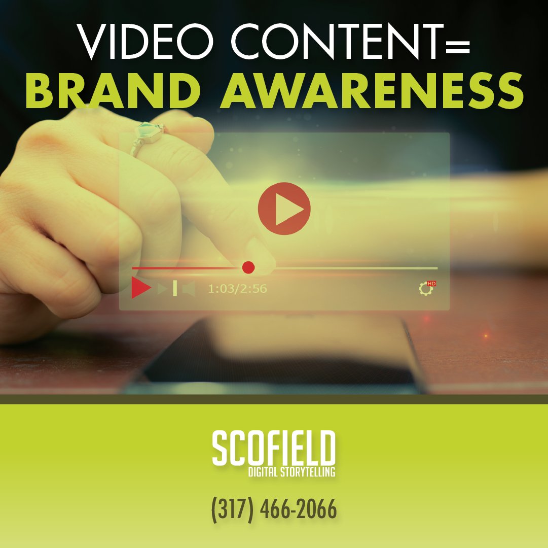 It's simple. ➡️ Video content is effective in raising brand awareness! 📈 Rise to the top of your industry and tell your brand story with Scofield. We look forward to partnering with you! 🤝