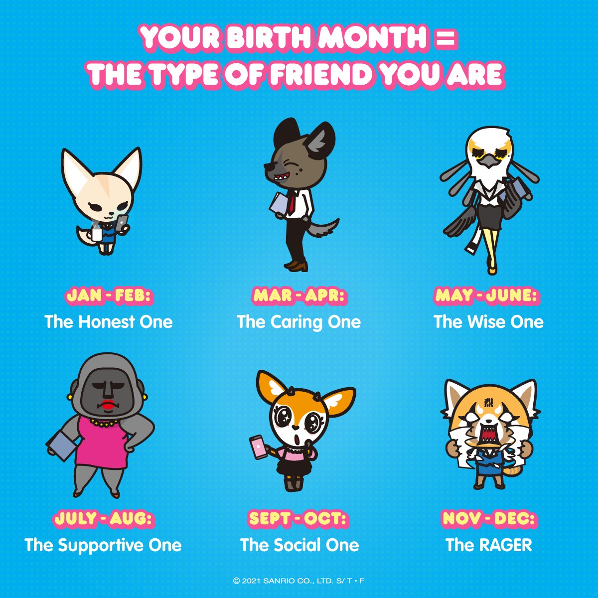 Aggretsuko on Twitter "It's InternationalFriendshipDay! Which 