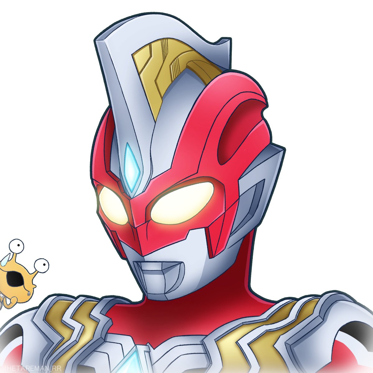 真っ赤に燃える勇気の力 ウルトラマントリガー Hetaremanのイラスト