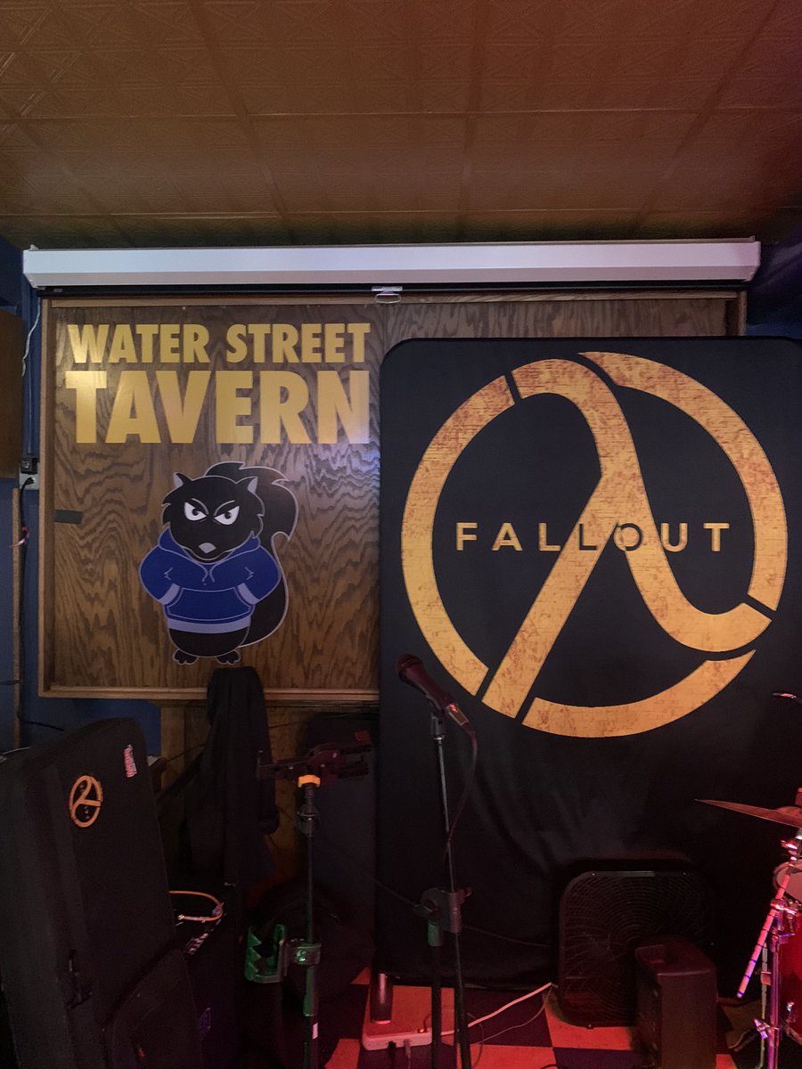 Fallout (@fallout_rocks) on Twitter photo Getting set up <a href="/WaterStTavern/">Water Street Tavern</a> for the SHOW ! Come down and join the party ! 7 pm start Getting set up <a href="/WaterStTavern/">Water Street Tavern</a> for the SHOW ! Come down and join the party ! 7 pm start