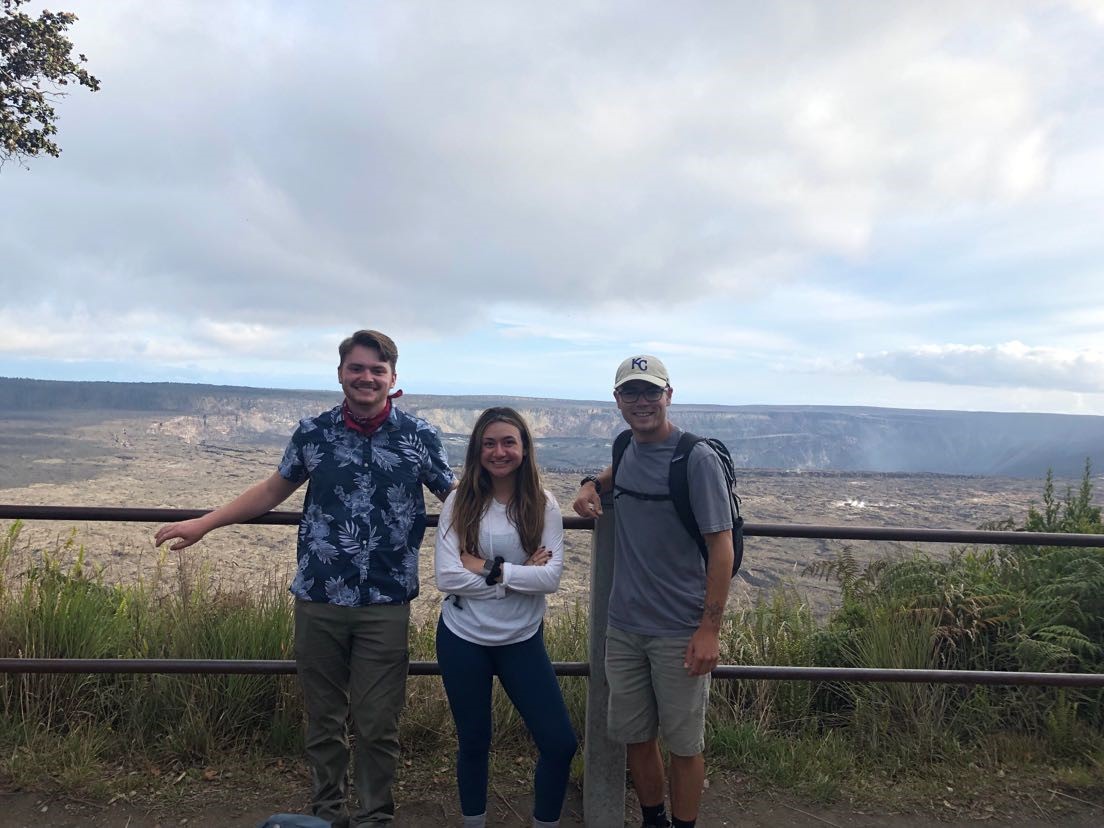 KStateGeology's tweet photo. Aloha from our students Andrew Craig, Jennifer Breiling, and Blake Meis, pictured at the Kilauea caldera during their field camp in Hawaii.
One of the most rewarding experiences geology offers is the opportunity to see the world in all its splendor!
Shaka, brah! 🤙🌊🌋🏝🌺✨ https://t.co/nvKKhN7cOs