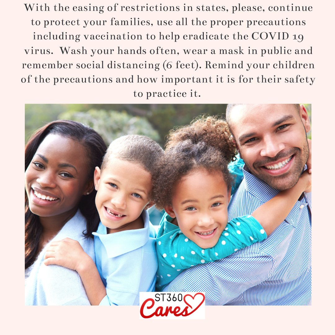 securetech360's tweet photo. Please continue to use proper precautions to protect your families with #COVID19.
#FridayService
#ST360Cares
#wearyourmask
#stopthespread
#socialdistancing
#SecureTech360 https://t.co/zJZyRMH45q