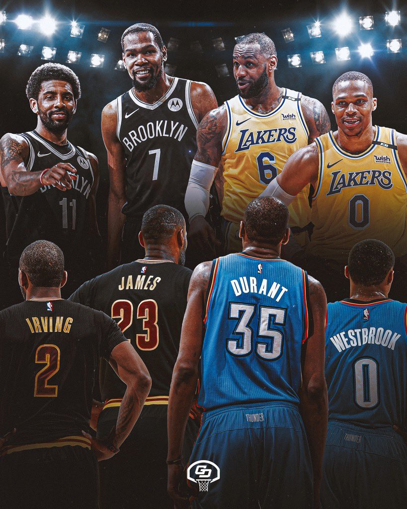 Oh how the turntables 👀 Will Russ fit in with LeBron and AD on the Lakers?
•
Graphic made for <a href="/thegamedayhoops/">The Game Day Hoops</a>