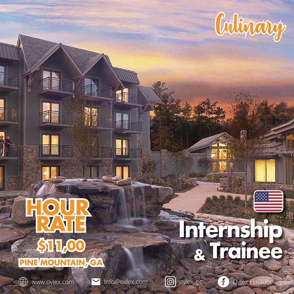 Ovlex_ec's tweet photo. SI ERES DE GASTRONOMÍA👨🏻‍🍳 HOTELERÍA🤵🏻O TURISMO🧑🏻‍✈️, ESTA ES TU OPORTUNIDAD...

#CallawayResort&amp;Gardens📍en #PineMountain, GA te da la oportunidad de realizar una pasantía ó entrenamiento profesional remunerado por 12 meses en #EstadosUnidos 🇺🇸

📲 GYE- 0993027535
📲 UIO- 0985988841 https://t.co/usqTKnrurO