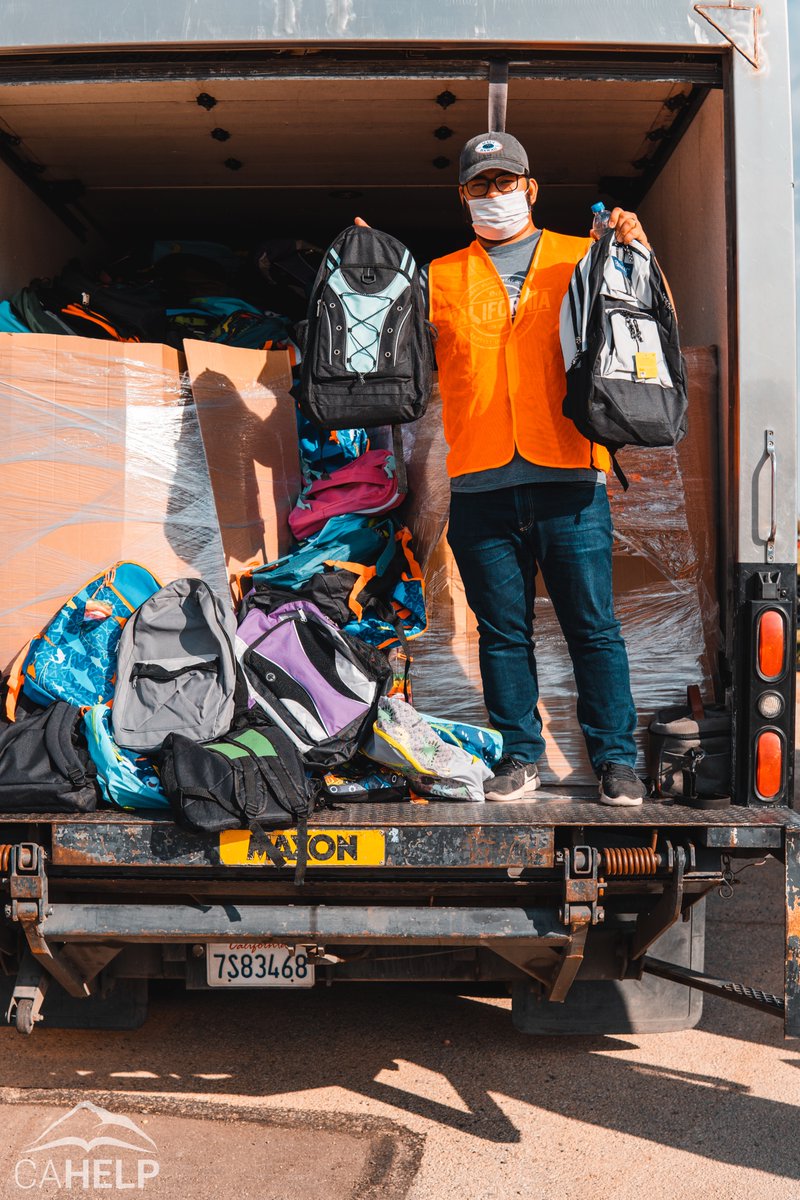 CAHELP_JPA's tweet photo. This years Annual Backpack Event was amazing! Our high desert community came together yesterday to provide 3,500 backpacks! DMCC would like to thank you to all our partners at Victor Valley Rescue Mission, Young Visionaries, Impact Church, High Desert Second Chance, and SBCSS. https://t.co/lR8nRsBOEq