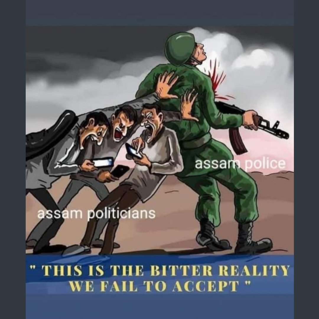 blue_and_grey's tweet photo. This picture truly depicts how Assam policy makers are pawning the life of their jawaans. Such a disappointment! Follow to follow
Always #supportmizorampolice https://t.co/YGoaVaZhrA