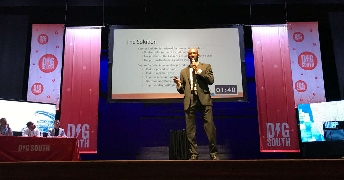 SCRAInnovation's tweet photo. Congrats to @SealCath, an SCRA Member Company for winning the @DIG_SOUTH Wild Pitch! #DIGNATION #WILDPITCH #DIGSOUTH #TechSummit 🎉 https://t.co/QhWJx91BzV