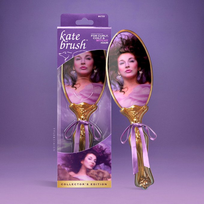 Happy Birthday to the iconic Kate Bush  Kate Brush merchandise concept by me. 