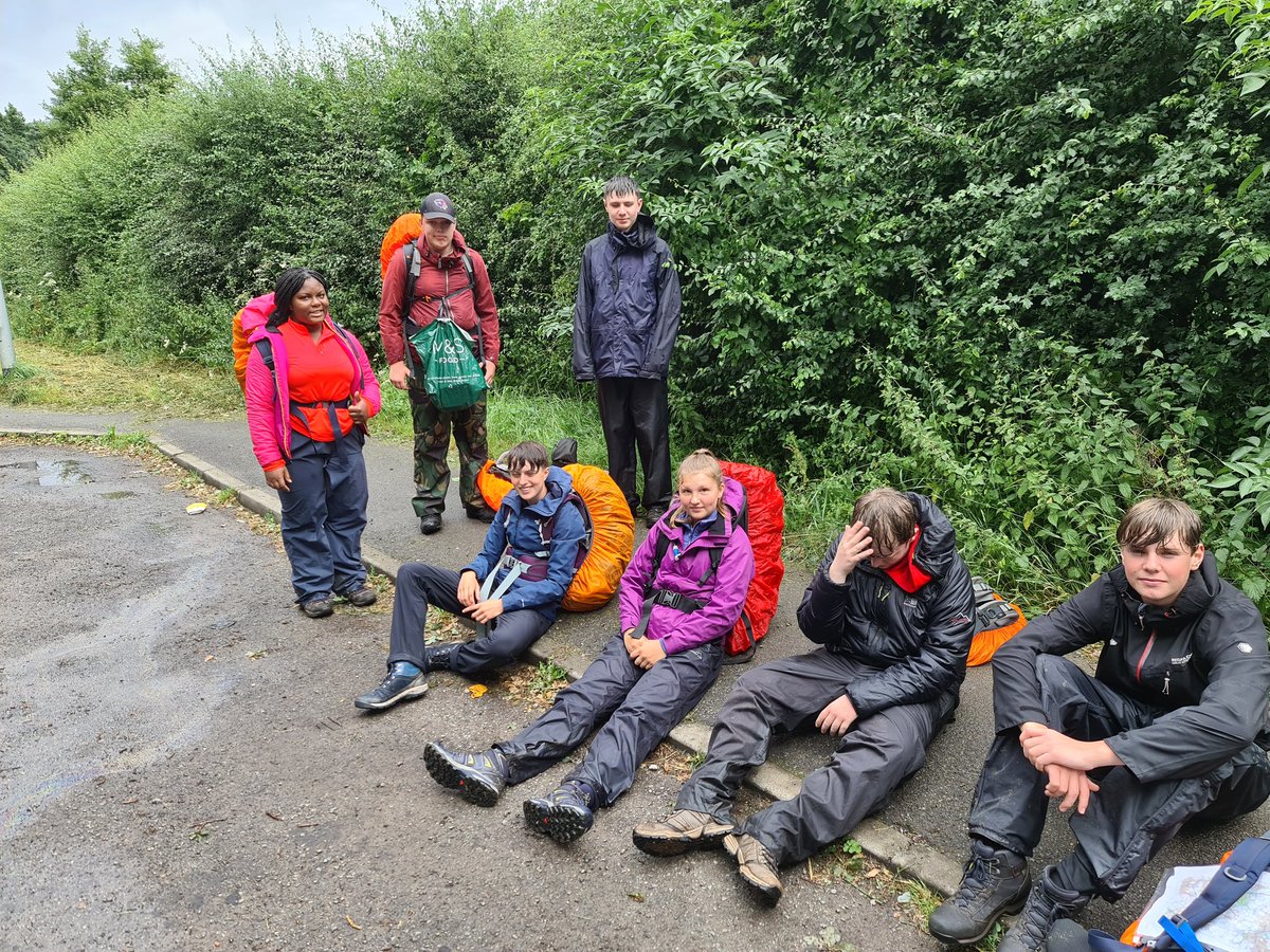 Great effort by our cadets in the rain today, doing their silver DofE qualifying expedition