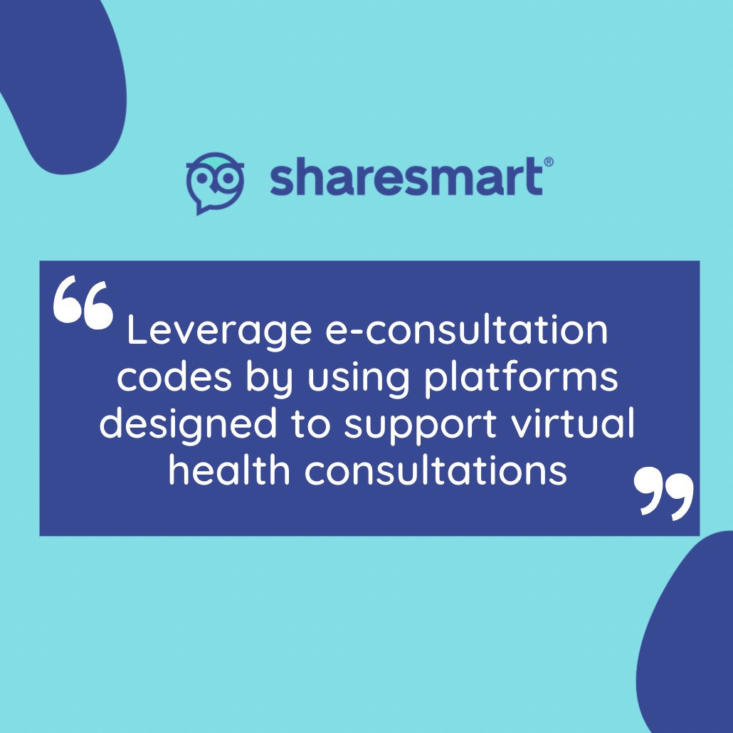 ShareSmartApp's tweet image. ShareSmart users can leverage telemedicine billing codes, whether they opt to conduct virtual visits via secured video, messaging or telephone!

#ShareSmart #Healthcare #HealthCommunication #SupportHealthcareWorkers #HealthTech #EnhanceCare #CompliantTech