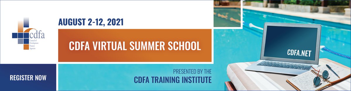 Next week’s Virtual Summer School kicks off with The Fundamentals of Economic Development Finance, the foundation for all of CDFA’s educational offerings. 
You can still register at cdfa.net/e/9419699396