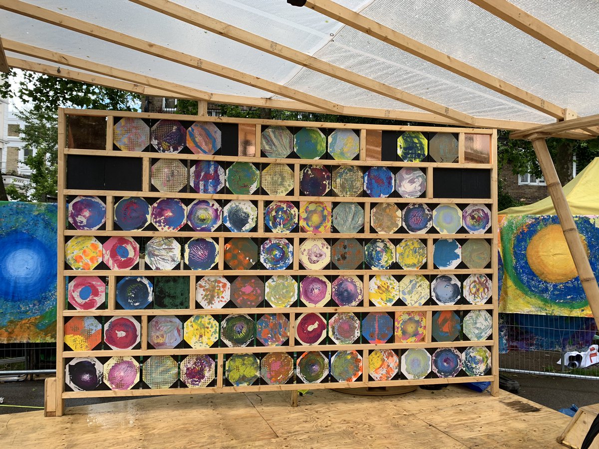 nadia_elrashid's tweet photo. Pleased to welcome Councillor @Josh_Rendall this afternoon and meet Dylan Akins to see the amazing art work in display @portopav created by local children from @ColvillePS &amp; other schools @ColvilleLabour @RBKCculture #portobelloPavillion https://t.co/1DPdxbEorQ