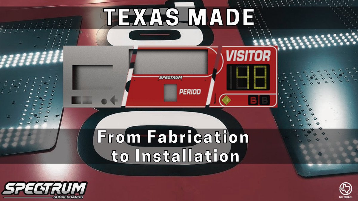 Call us at 713-944-6200 or visit our website to find out more about our production! buff.ly/3BQUsyW #SpectrumScoreboards #TexasMade #Scoreboards