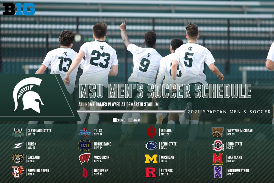 Michigan State Men S And Women S Soccer Release 21 Schedules The Only Colors