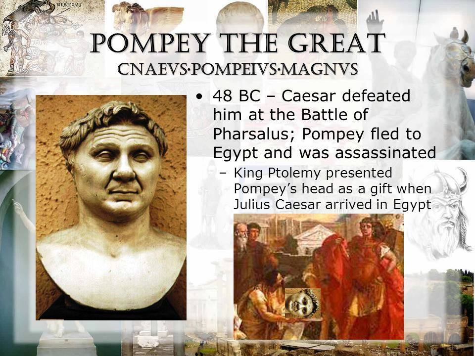 romanhistory1's tweet image. Today 48BC Pompey the Great is assassinated on orders of King Ptolemy of Egypt after landing in Egypt