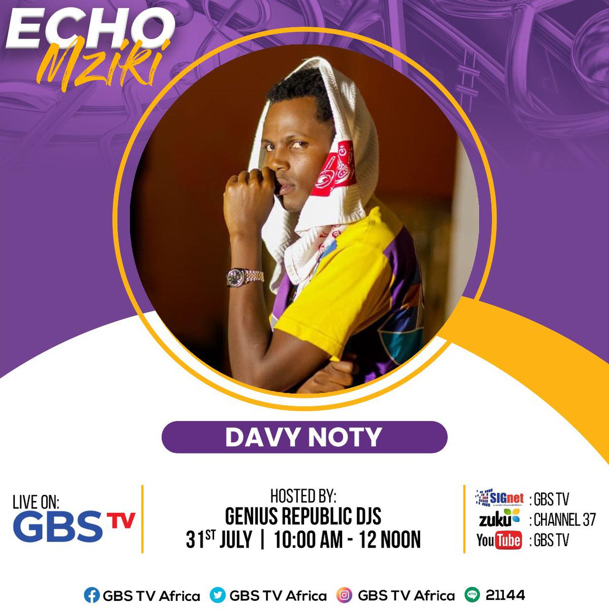 Genius Digital ™ (@geniusdigitalke) on Twitter photo Tomorrow on #EchoMziki we take a flight to Jamrock ❤️💚💛
Which is your favourite Gospel Reggae/Dancehall tune?
Join The Genius Republic DJs live on <a href="/GBSTvKenya/">GBS TV Africa</a> from 10:00am as they host Addeh Prince and <a href="/davienoty/">davie noty</a>
Spread the word 😎
cc <a href="/djcarian/">Geniusdj™</a> <a href="/hypeola/">The Experience</a> <a href="/deejaytripple/">Deejay Tripple</a> Tomorrow on #EchoMziki we take a flight to Jamrock ❤️💚💛
Which is your favourite Gospel Reggae/Dancehall tune?
Join The Genius Republic DJs live on <a href="/GBSTvKenya/">GBS TV Africa</a> from 10:00am as they host Addeh Prince and <a href="/davienoty/">davie noty</a>
Spread the word 😎
cc <a href="/djcarian/">Geniusdj™</a> <a href="/hypeola/">The Experience</a> <a href="/deejaytripple/">Deejay Tripple</a>