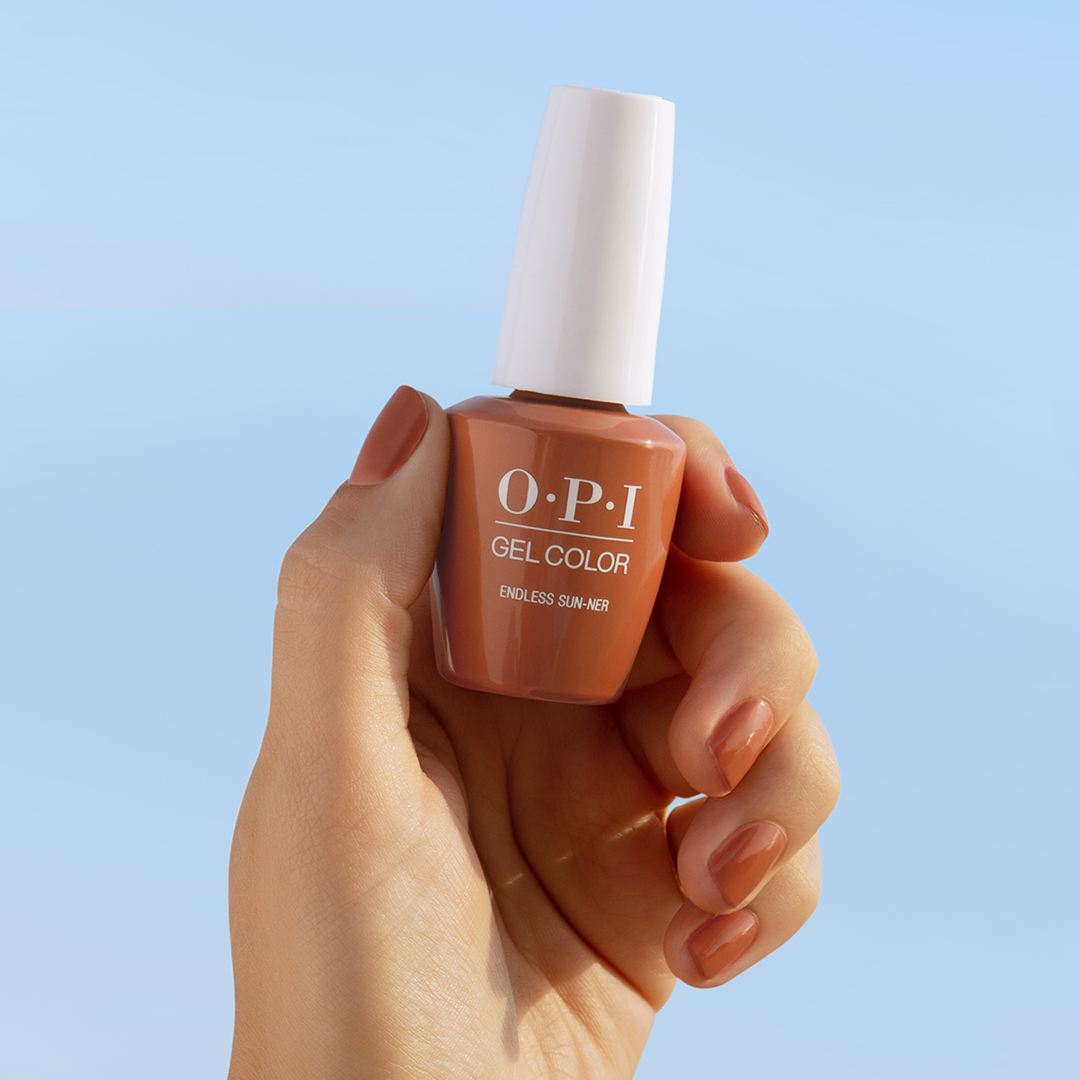 OPI_PRODUCTS's tweet photo. Take a little bit of summer wherever you go with a warm, neutral shade of brown. Try a gel mani in #EndlessSunner and let us know how much you love it! 

https://t.co/4EFgs0iGlv

#ColorIsTheAnswer #OPIMalibu #SummerMani #BronzeNails #GelMani #GelNails #OPIGelColor https://t.co/0T5P6JEu14