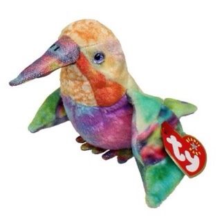 beaniebabybot's tweet photo. Nectar the hummingbird. 
Birthday: July 30, 2000.
“The smallest bird you’ll ever see
Flies as swiftly as can be
You might miss her if you blink
She moves faster than you think!” https://t.co/jS7L08LWOn