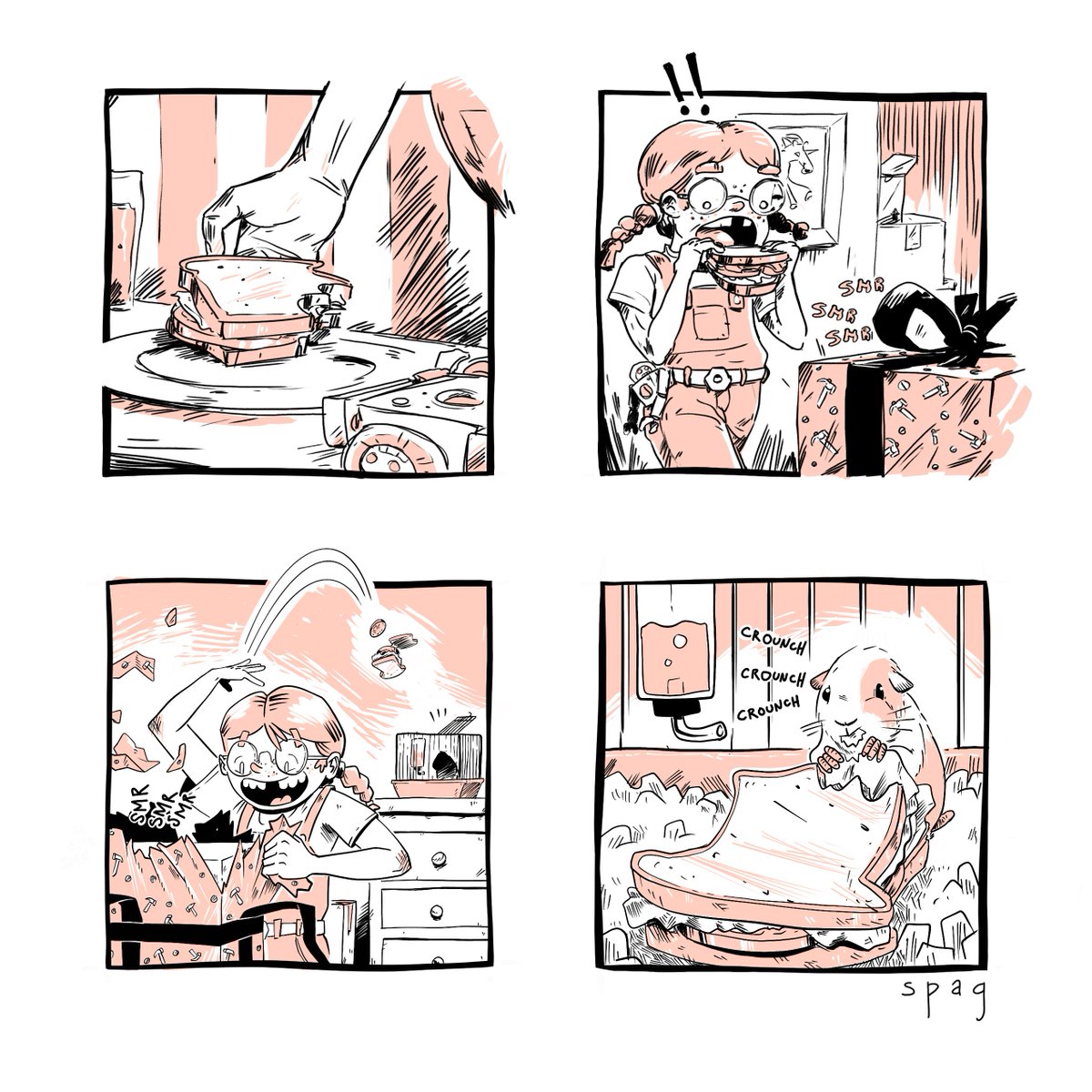 ComicSpag's tweet photo. La curiosité est plus forte que la faim.
#webcomic #comic #comics #bleu #blue #comicspag #ink #comicjam #improv #bandedessinee #bdqc #humour #bd #dessins #dessin #comicstrips #comicjam #quebeccomicjam #bédéiste #graphicnovel https://t.co/UqEN9jfVOU