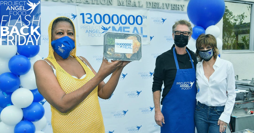 ProjAngelFood's tweet photo. #ProjAngelFood rose to meet the challenge of COVID - growing from feeding 1,500 people per day to 2,300, preparing and delivering over a million meals for the year. In October, we celebrated our milestone 13 millionth meal.
@lisarinna @HarryRHamlin #FBFriday #FBF2020 https://t.co/c2yQjRUMoD
