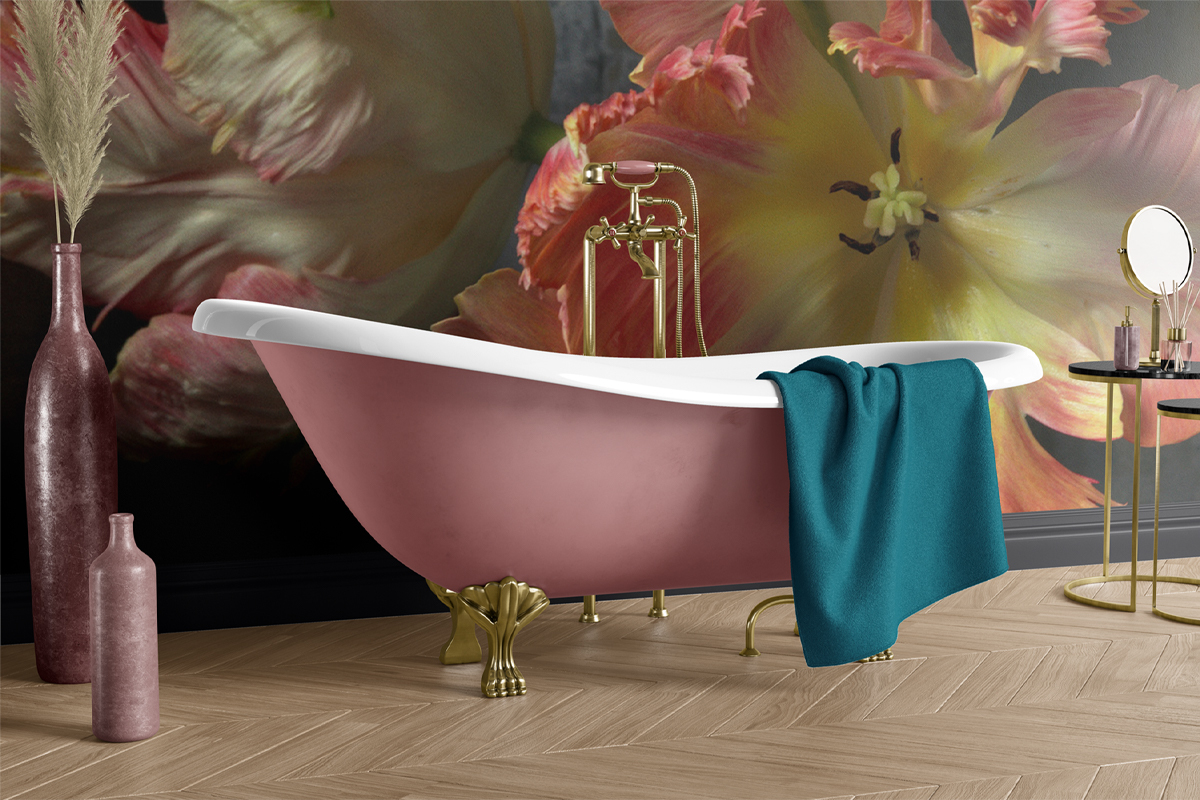 surfaceview's tweet image. With a bathroom this fabulous, you’ll never want to leave the tub again! Create your own gorgeous pink bathroom with Surface View: surfaceview.co.uk/pink-interiors

#pinkinteriors #pinkhome #pinkwallpaper #pinkbathroom #homedecor #homeinspo #lillies #TrunkArchive #pinkbath