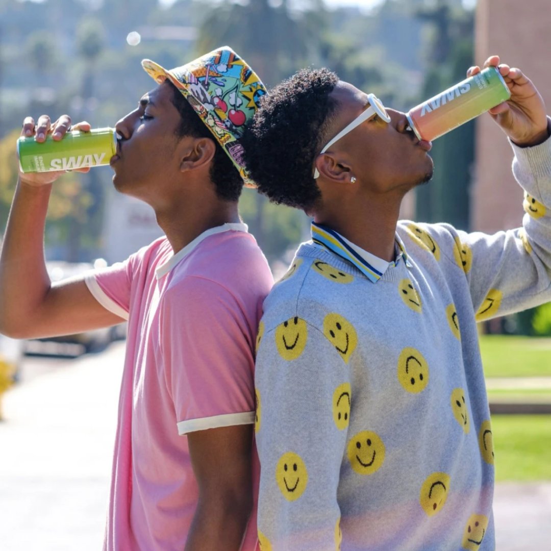 Sway into a more energized day with Sway Natural Energy Drink! 

🍊100% of your daily recommended amounts of immune system supporting vitamins A, B6, B12, C, &amp; D
🍓SIX delicious flavors
🍋No sugar, artificial flavors, or colors
🥭160 MG of caffeine from natural green tea!