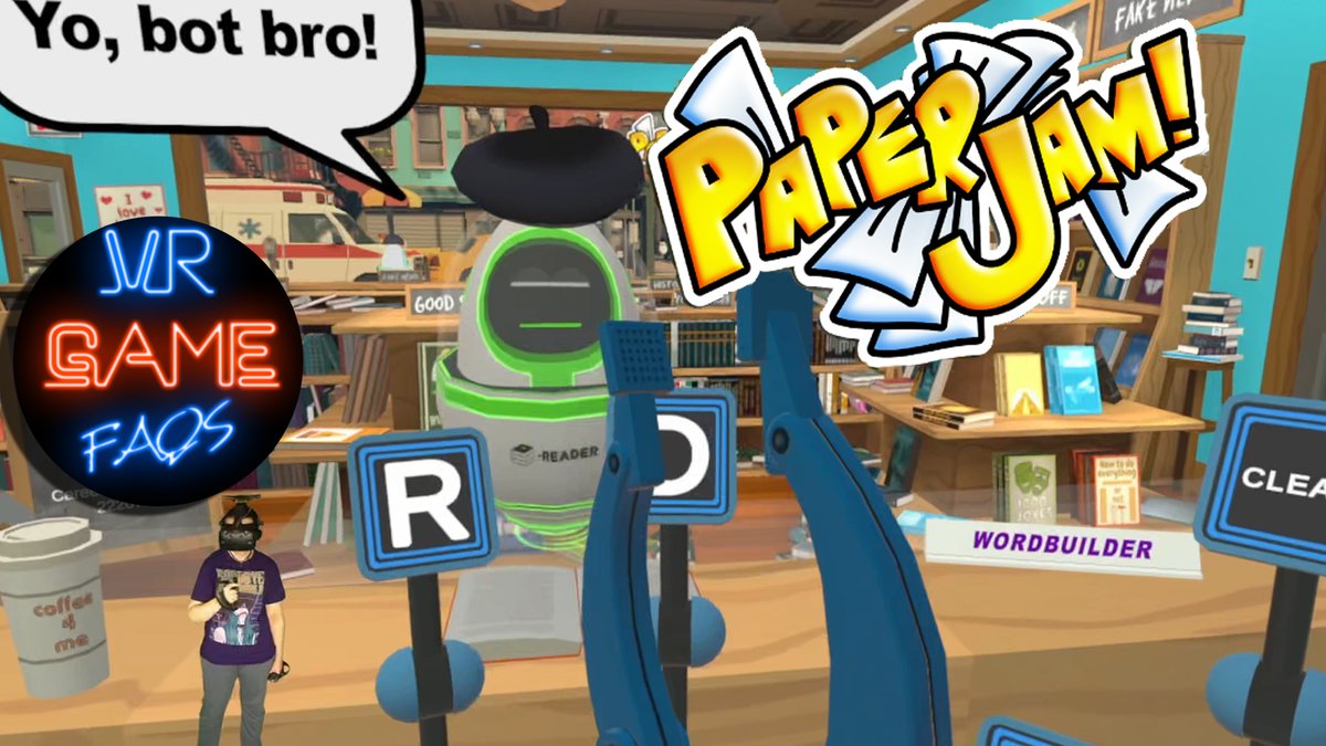 VRGameFAQs's tweet image. Check out Paper Jam! a simple but addicting VR word game by @TeaMonsterGames. I tried this on Viveport and was playing it so much I bought it on Steam.

Review and gameplay     

Written: vrgamefaqs.com/paper-jam/
 
Video: youtu.be/7SxyFOOrBfg

#VRgames #VRgaming