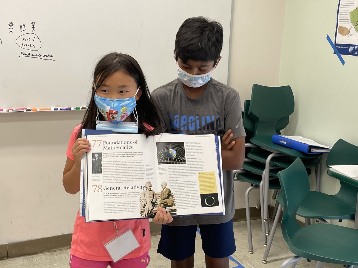 dbarman's tweet image. My #mathisfun students @accel_ncssm @NCSSM gave good presentations on topics in #historyOfMath, unsolved math problems, and constructions. One pointed out that Bertrand Russell smoked - it’s so much less common now!#mtbos #iteachmath #proudTeacher