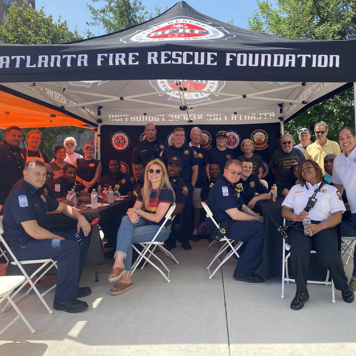 Last week, Livable Buckhead and <a href="/BuckheadRotary/">Buckhead Rotary</a>, <a href="/atlfire/">ATLFRF</a> &amp; <a href="/atlpolicefdn/">Atlanta Police Foundation</a> worked together to show the men and women of <a href="/ATLFireRescue/">Atlanta Fire Rescue</a> &amp; <a href="/Atlanta_Police/">Atlanta Police Department</a> our appreciation of the hard work they do with a little BBQ. In hindsight, at least it wasn't this week with these temps!