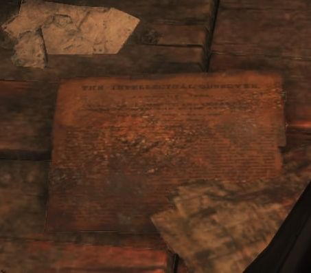 otokoyakus's tweet image. Realized I never made a proper post about it here so here's my weird bloodborne lore contribution: this piece of paper texture found in places like Iosefka's clinic is high likely this article from 1865 (Intellectual Observer vol 6, p. 387)