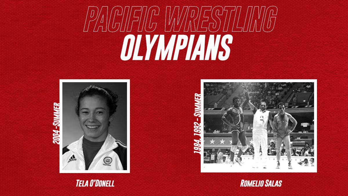Pacific university s very proud of our TWO Olympians
Tela O'Donnell and Romelio Salas!