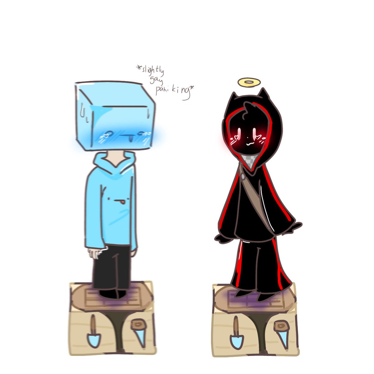 MelodydrawsS's tweet photo. Crafting table friends 
#skephalo https://t.co/ZxmV7mZTK6