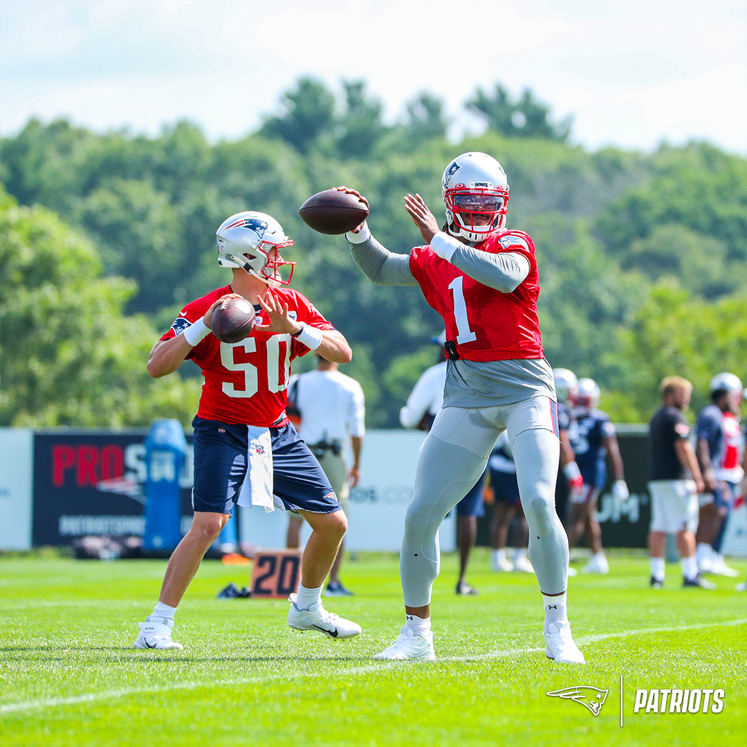 Patriots's tweet image. The rookie and the vet.