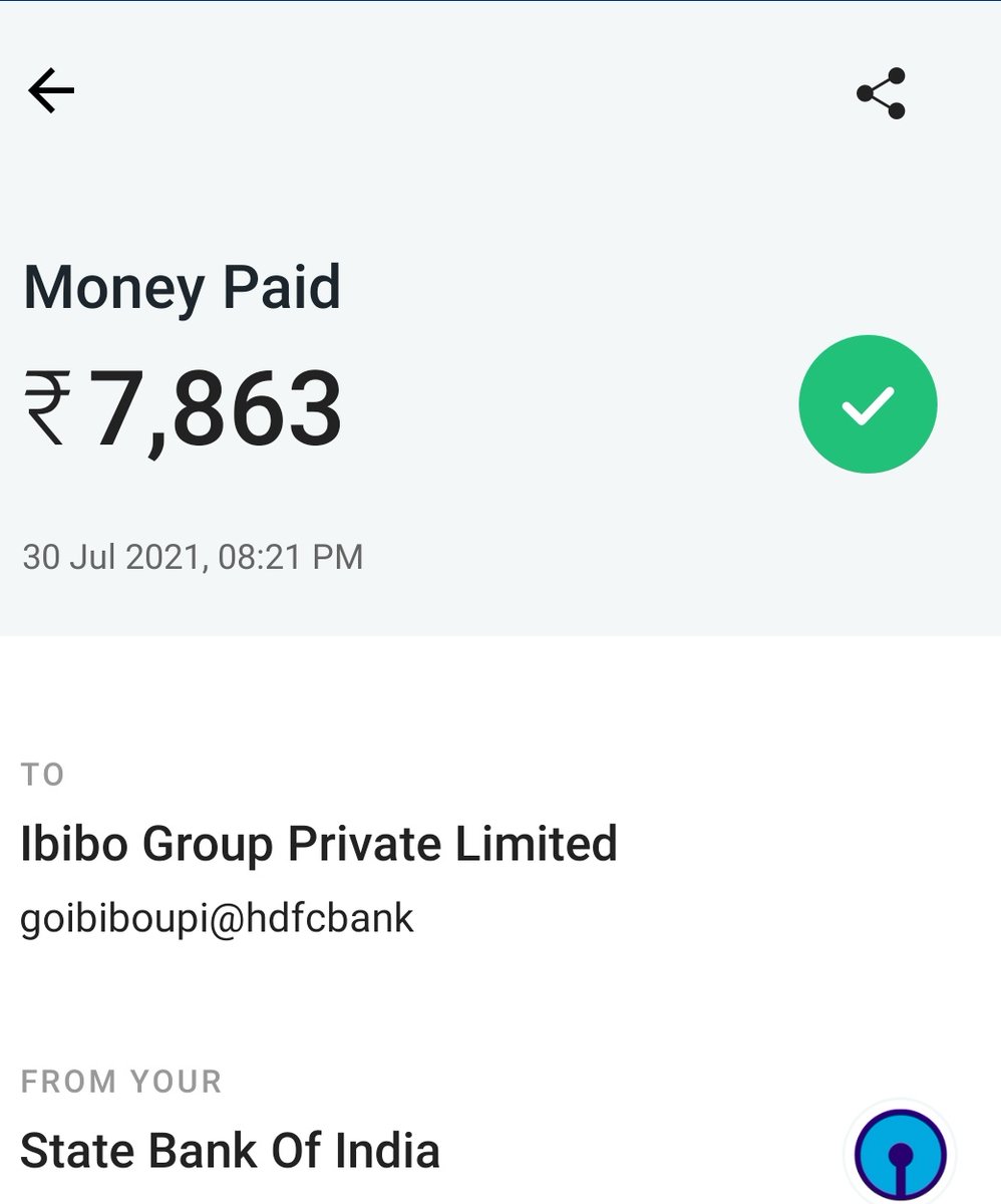 prateekchamoli's tweet photo. @Paytmcare Money got deducted from my @TheOfficialSBI account but didn't reach the merchant @goibibo can I expect a reply #customersatisfaction #badservice #moneyrefund https://t.co/HlYc5G3oWm
