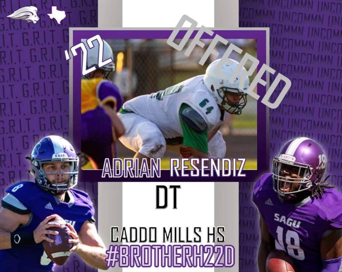 Thank you God for blessing me much more than I deserve. 🙏

Blessed to receive my first offer from SAGU.

@strengthhonor35 @SAGU_Football @BunyardPj <a href="/coachrsmith12/">Coach Ryan Smith</a> <a href="/KultivatingKing/">Coach C</a> <a href="/CoachKRichey/">Kent Richey</a> <a href="/TexaCoe/">Jeremy Coe</a> <a href="/KodiCrane/">Kodi Crane</a> <a href="/FoxUnleash/">Caddo Mills Fox Athletics</a>