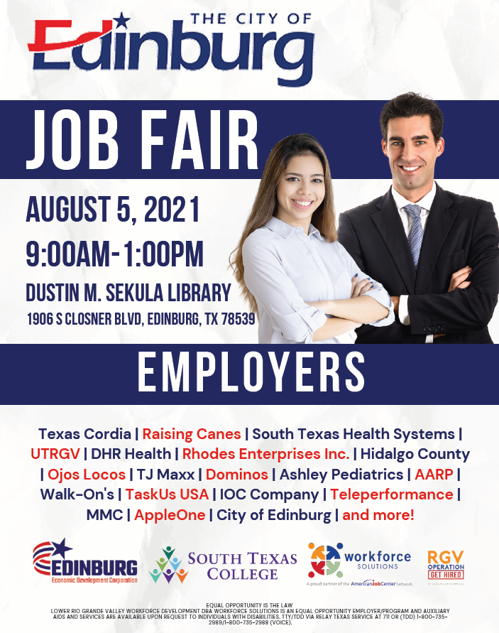 MMCGroupLP's tweet photo. Shout out to all our #EdinburgTX followers! We are looking to meet #Jobseekers like you on 8/5 from 9am-1pm. See you there!! https://t.co/OoQqGTGtUd