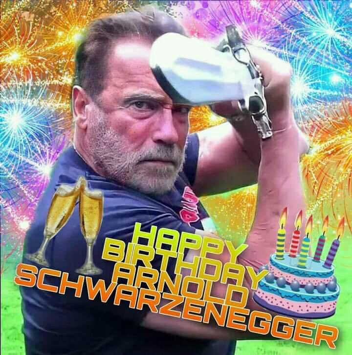 Happy 74th Birthday to the legendary Arnold Schwarzenegger!! 