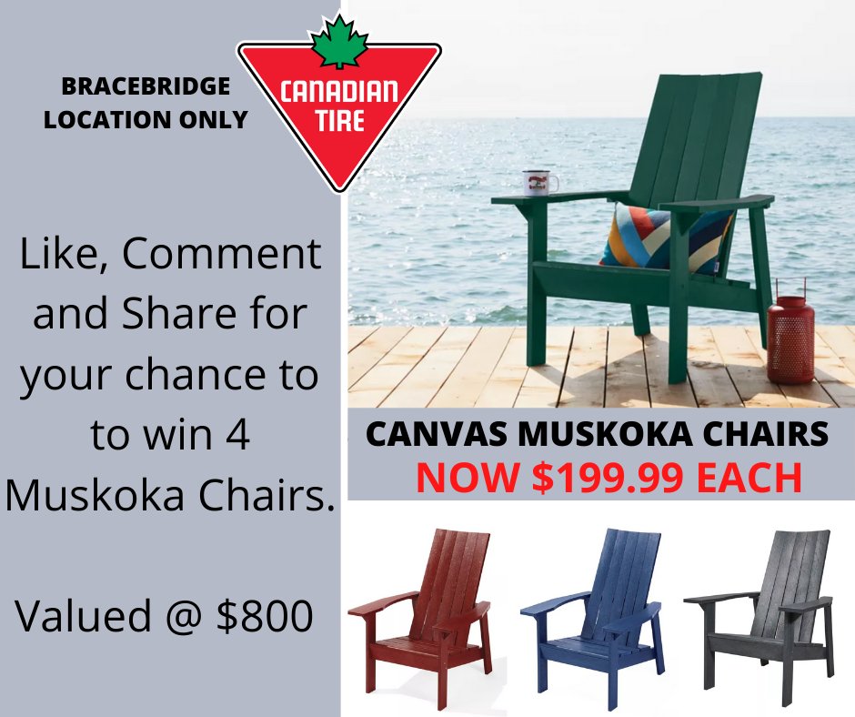 Visit our Facebook page for your chance to WIN 
facebook.com/muskoka411