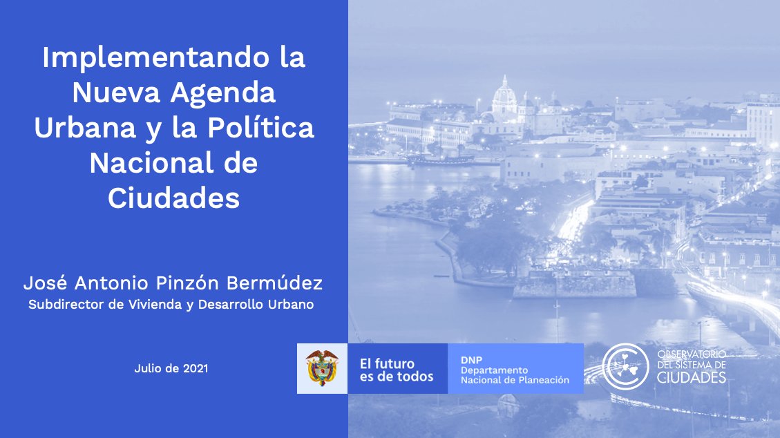 ONUHabitatAndin's tweet photo. Hace unos días, en el marco del #FUNPERU2021🇵🇪, @Pinzon0311 del @DNP_Colombia presentó el análisis del caso 🇨🇴 frente al desarrollo de la #PolíticaNacionaldeCiudades a través de la #NAU.

A partir de la interacción generada, hacemos un 🧵con las principales reflexiones hechas 👇. https://t.co/Kgg7ZlSVc1