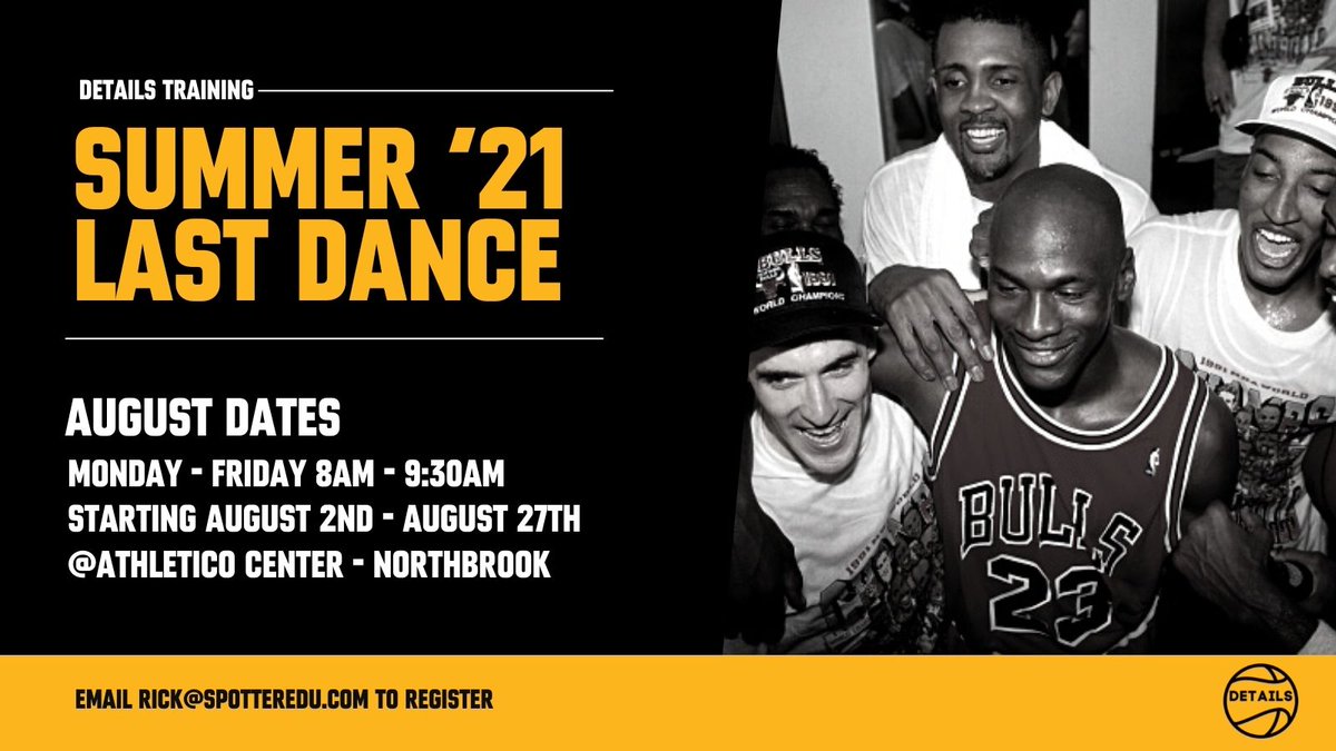 Last Dance workouts this August! 

Come get your game right before the school year starts.

Reach out to <a href="/rickcarter23/">Richard Carter ™</a> to register.