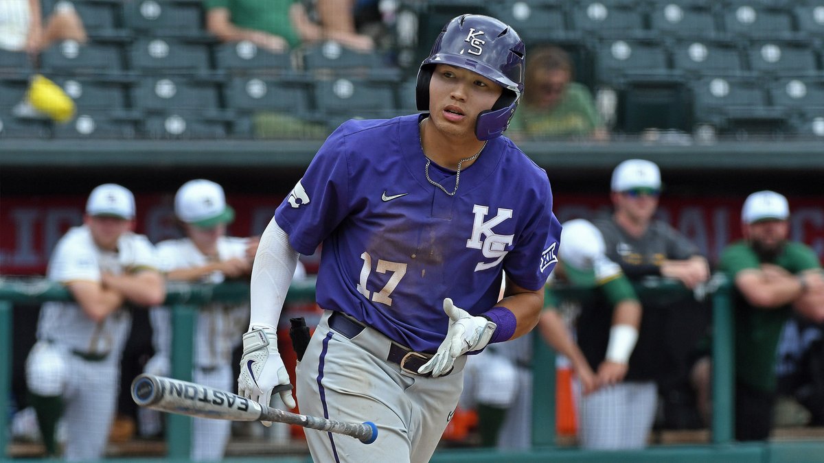 d1baseball's tweet photo. After entering @TheNECBL All-Star Game in the seventh inning, @KStateBSB OF @colejo4 made an immediate impact by smoking an opposite-field double and stealing third.

The athletic two-time transfer could be primed for a big season with K-State ⬇️ 
🔗 https://t.co/SyRHT8t8nq https://t.co/2qA1aPAQ6J