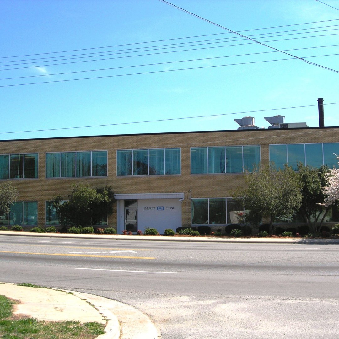 This building on East Market was built between 1944-46 for the Container Corp. and was designed by Walter Gropius.  Gropius, a native of Berlin, was a world famous designer that helped introduce modernist design principles to the American public.