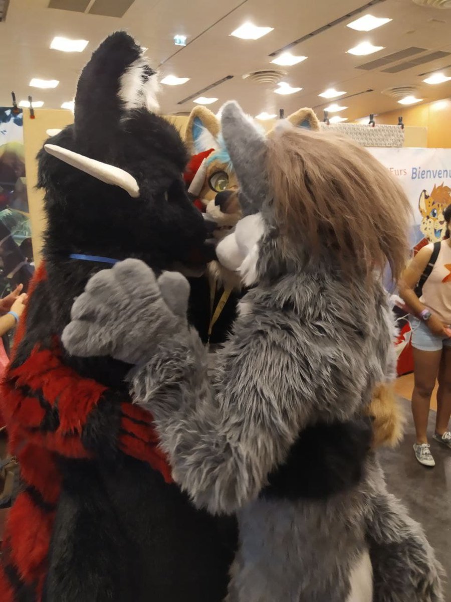 Rinss_Aruka's tweet photo. Boop snoot with @kashiir_ @Akha_Iha and @NoryxJackal <3
📸: @bibinextreme
#FursuitFriday #fursuiter #furryfandom #CartoonFair https://t.co/whg8mapHlw