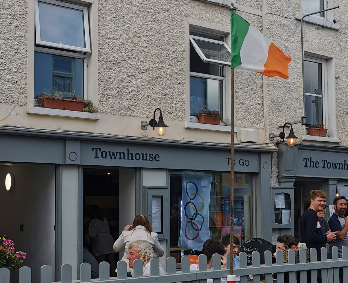 The Townhouse O D’s (@thetownhouseods) on Twitter photo The Olympic & Irish flags flying proudly outside The Townhouse in honour of the guys and gals of <a href="/skibbrowing/">Skibbereen Rowing</a> 🏅
#TeamIreland 🎉 #WestCork The Olympic & Irish flags flying proudly outside The Townhouse in honour of the guys and gals of <a href="/skibbrowing/">Skibbereen Rowing</a> 🏅
#TeamIreland 🎉 #WestCork