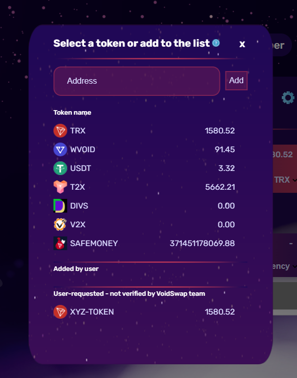 Unique_DeFi's tweet photo. Hello #VoidSwap community!

In the spirit of #Decentralization from now on we are accepting request for "farms on demand" we are the first #DeFi exchange on #TRON allowing every person to create a TRC-20 / TRC-20 farms! No KYC &amp; No verification. https://t.co/ZTezE4ZKGy