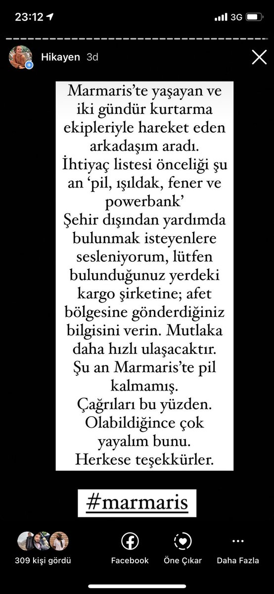 #MARMARİS ... lütfen elden ele gönderelim bunu.