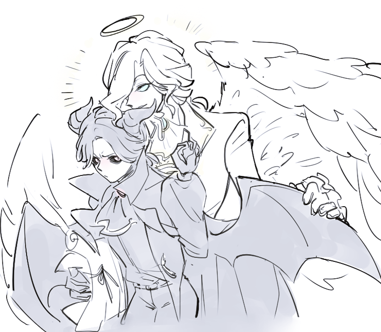 Touching the devil's wings🥺💕 